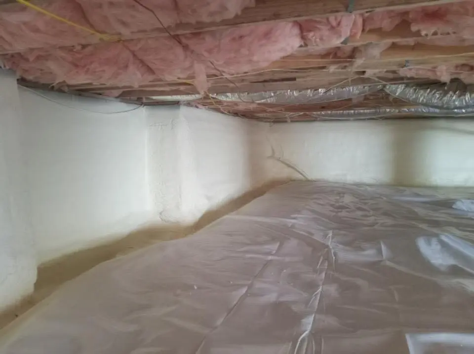 Crawl space encapsulation with closed-cell spray foam for Commercial Roof Restoration in Clewiston